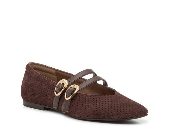 Dolce Vita Shoes - Dolce Vita Aretha Mary Jane Flat in Dark Brown - 9.5